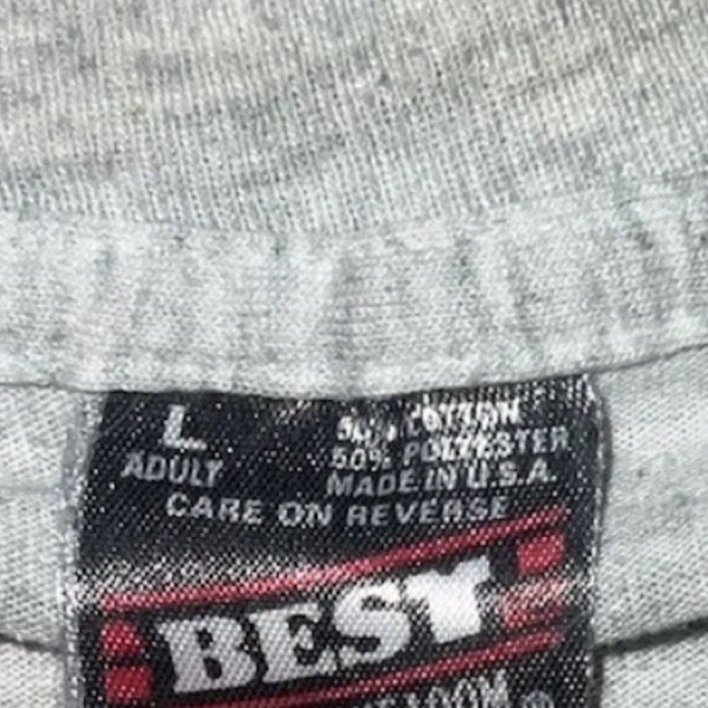 Vintage Red Tops 50 Years Of Hot Dogs Men’s S/S Single Stitch T Shirt Large USA - Picture 3 of 5